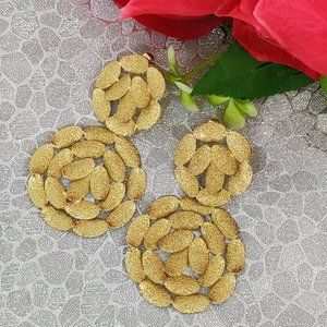 New Non-Faded Gold Plated Earrings